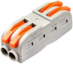 CH-812 0.08-2.5mm SPL-2 Pole Wire Connector with Spring Lock Lever for 2 Wire line Connection