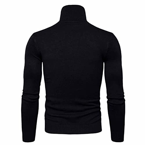 Men's Slim Fit Sweater Long Sleeve Mock Turtleneck Pullover Sweater Casual Slim Fit Basic Knitted Thermal Sweaters2