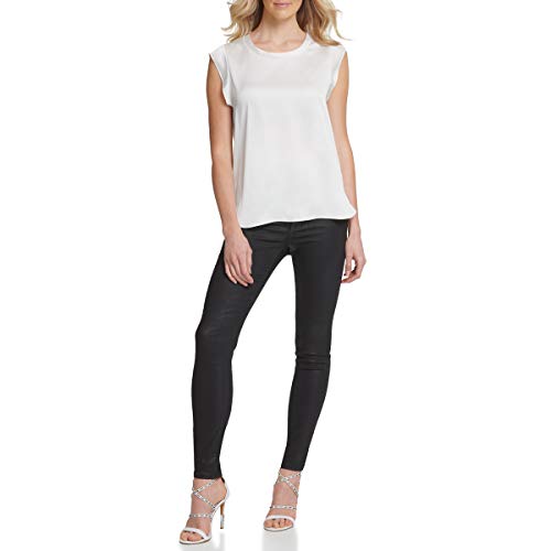 DKNY Haut Flottant Femme en mousseline premium à coupe fluide