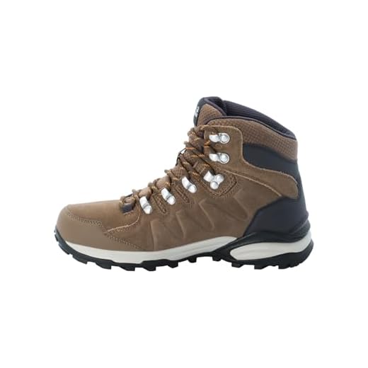 Jack Wolfskin Damen Refugio Texapore Mid W, Brown / Apricot, 40 EU
