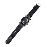 aqxreight Reloj LED Electrónico para Hombre y Mujer, Correa de PU, Función de Fecha, Reloj de Pulsera con Funciones de Reconocimiento y Movimiento Binario, Cómodo, Suave Proporciona LED Es Hora,