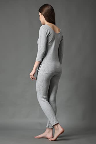 Image of FF Winter Wear Thermal Upper Vest and Bottom Lower Warmer Combo for Women Long Johns Underwear Set