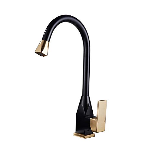 Grifo mezclador para fregadero de arco alto giratorio de 360°, grifo de cocina de aluminio con manija única, diseño moderno plateado para un control del agua sin esfuerzo y estilo.