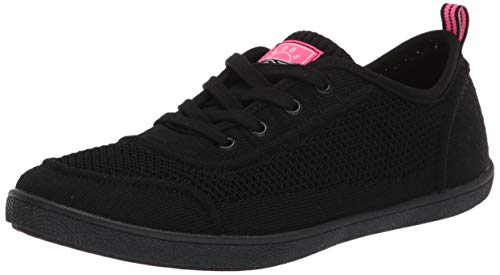 Skechers BOBS Women's B Cute-Club Tennis Sneaker, Black, 7.5 M US