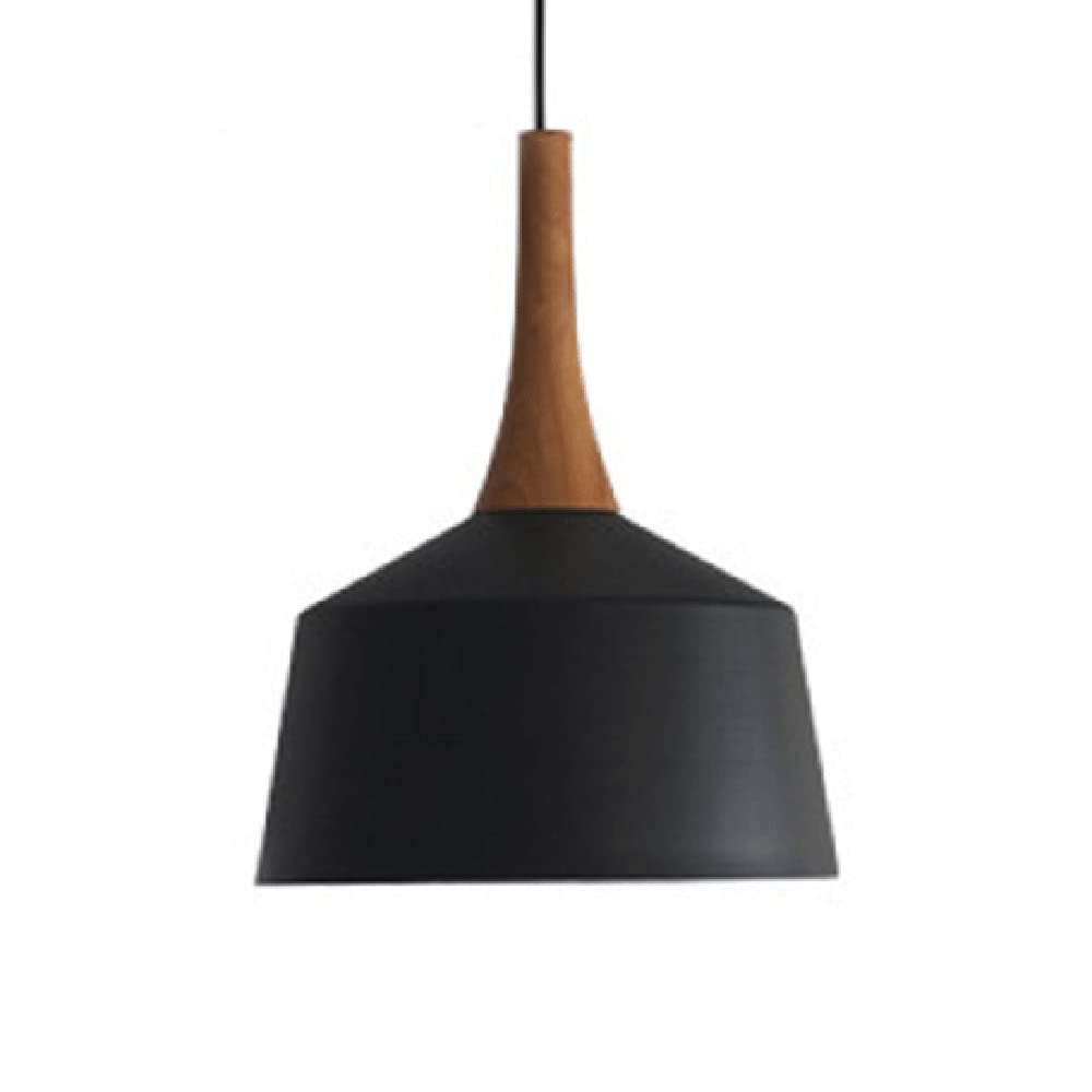 Luminaire suspendu élégant et romantique en métal noir brossé