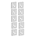 10Pcs End 4040 Single Hole Aluminum Alloy End Cover Plate Metal Cover Plug End Cover Fasteners for Industrial Fixing CNC Router (Silver)