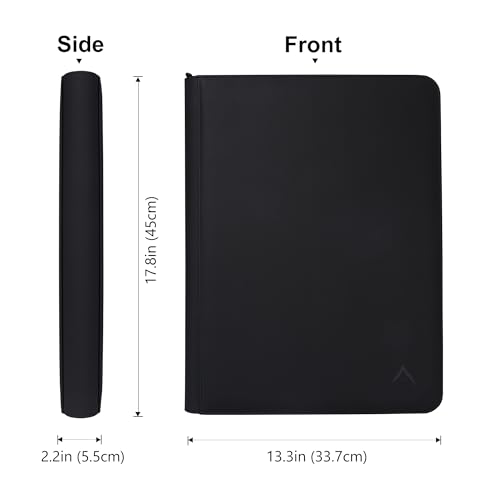 Image of 16 Pocket Card Binder, Fits 1344 Trading Cards Side Loading Ringless Card Album for TCG and Sports Cards