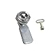 1 Set Stainless Steel Tool Lock with Rotating Tongue 1Pcs(H15mm-Stainless)