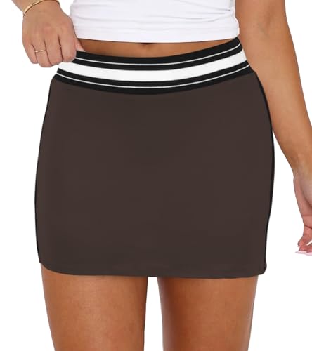 Image of Jigfar Women Cute Golf Tennis Club Skirt Dress Activewear Mini Summer Workout Running Athletic Skorts
