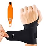 Wrist Brace Ulnar Wrist Brace with Compression Rring Pad for TFCC Tear, Repetitive Wrist Use Injury,Carpal Tunnel Pain & Tendonitis Relief,Fits Both Wrists
