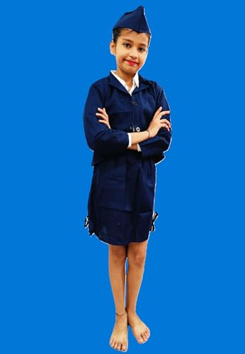 BookMyCostume Airline Air Hostess Kids Fancy Dress Costume for Girls - Blue 2-3 years (B08KT93J8J) Amazon Price History, Amazon Price Tracker