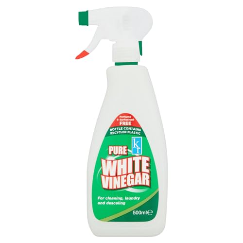 500ml White Vinegar Cleaning Spray White vinegar for Cleaning Distilled White Vinegar for Cleaning Spray Bottle easy to use for Glass Oven and Window Cleaning (Pack of One)