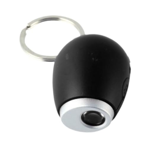 LCSVCCXA Mini Proyector Reloj Digital Llavero Portátil Linterna Proyección Práctico Compacto Función Resistente Adecuado para Viaje Dormitorio Noche, Negro, Individual