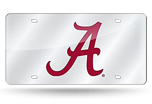Marco de placa cromado de alta calidad de la NCAA con diseño láser elegante