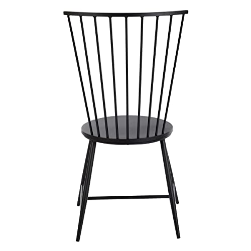 Osp Home Furnishings Bryce 26" Dining Chair, Alloy Steel, Black #TOP5