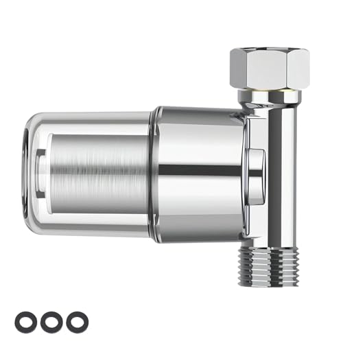 AMONENZ 1/2 Zoll Wasserfilter Hausanschluss, 40 μm Kalkfilter Wasserleitung, Silber Edelstahl...