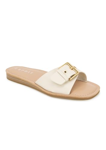 Esprit Sandalias de moda para mujer, Marfil, 40.5 EU