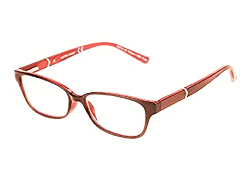 Foster Grant Wine Evalina Women's Reading Glasses with Case (Wine, 1.75, x)