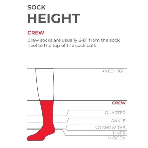 Image of True Energy Men's Crew Socks with TRU-X Technology, Athletic Basketball Socks with Cushioned Comfort and Support, 3 Pairs