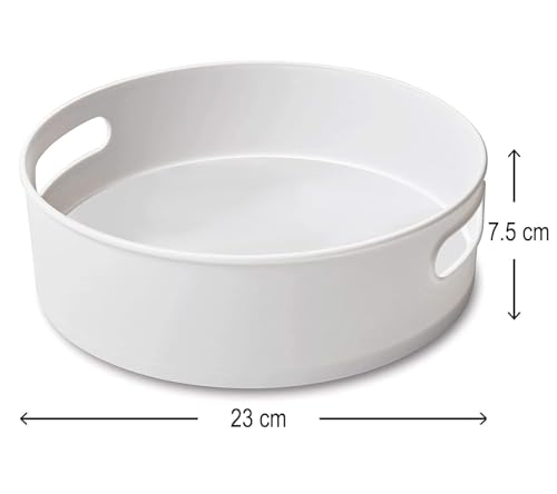 Image of Kitchen Organizer 360 Rotating Tray Lazy Susan | Spice Rack Turntable Storage for Bottles, Jars, Condiments | Cabinet, Fridge & Pantry Organizer | Space Saving Plastic Tray