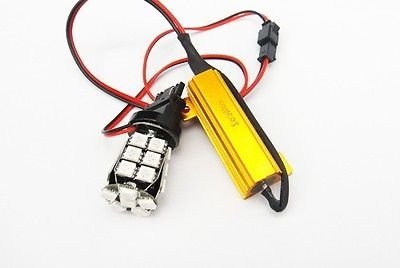 Ledin 2X No Error 7440 Amber 24 Smd Led Outer Tail Light Bulb 7443 7441 992 T20 #TOP1