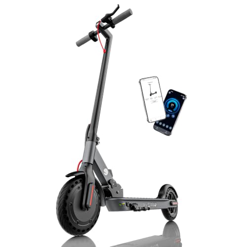 Image of Electric Scooter - Electric Scooter Adults, 1200W /1000W /500W Motor, 28 /24 /21 /18 MPH Top Speed,28 /21 Miles Max Range, APP Control, Double Braking Systems, 10 inch /8.5 inch Tire, Foldable E-Scooter