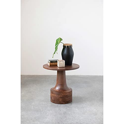 Creative Co-Op Handmade Terra-Cotta Rattan Stitching Vase, 6" L X 6" W X 11" H, Black #TOP3