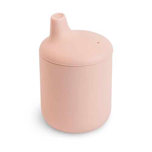Image of mushie 100% Silicone Baby Sippy Cup | 6 Months+ (Blush)