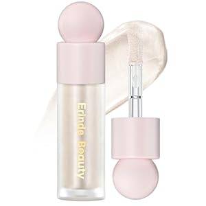 Erinde Liquid Highlighter, Face Bronzer Stick, Natural Glossy Finish, Lightweight Blendable Silky Smooth Cream Illuminator, Cruelty-Free, 01# Moonlight