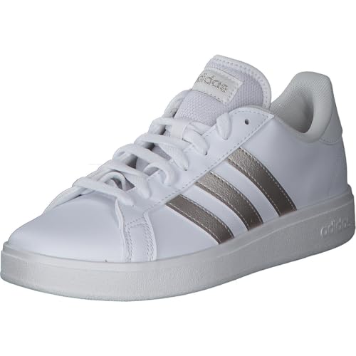 adidas Damen Grand TD Lifestyle Court Casual Shoes Schuhe, Cloud White/Platinum/Cloud White, 42 EU