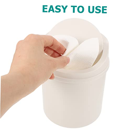 OUNONA 2stücke Mülleimer Für Schreibtisch Desktop-mülleimer Aus Hochwertigem Material Aber Großes Fassungsvermögen Leicht Zu Reinigen Für Wohnzimmer Küche Schlafzimmer – Bild 3