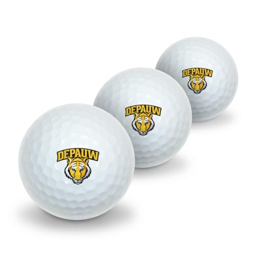 GRAPHICS & MORE DePauw University Novelty Golf Balls 3 Pack