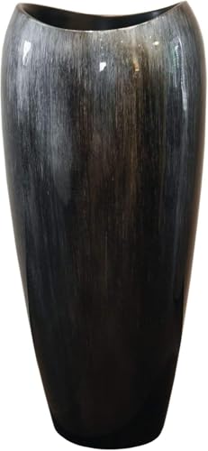 VIVANNO Pflanzkübel Pflanzgefäß Vase Kübel exklusiv Deluxe Schwarz,...