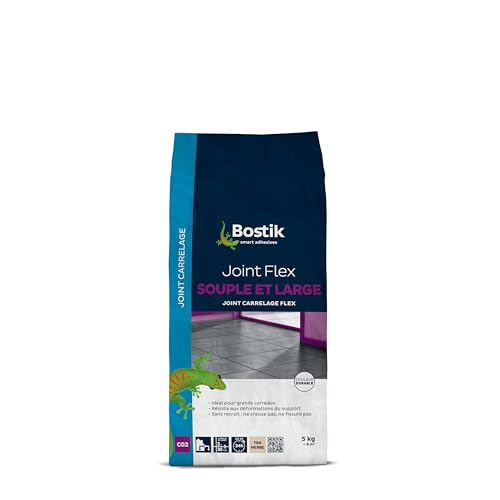 Bostik - Joint Flex Ton Pierre - 5kg - Sol et mur - Intérieur et extérieur- 3 à 30 Mm