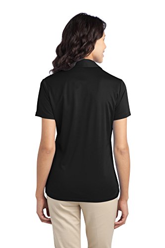 Port Authority Ladies Silk Touch Performance Polo. L540 Black2