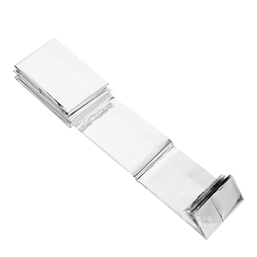 NULYLU Outdoor Emergency Thermal Blanket 6pcs Camping Blanket Reflective Film Silver Aluminum Foil Insulation