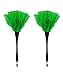 Turkey Feather Dusters for Cleaning Home Blinds Kitchen car Office, Eco-Friendly Reusable ï¼ˆ2 pcs Greenï¼‰
