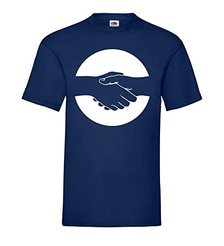 T-shirt bleu pour homme XXX-Large avec manches normales en coton