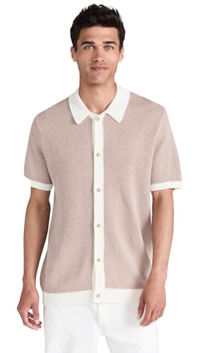 Men's Linen Button Up Sweater