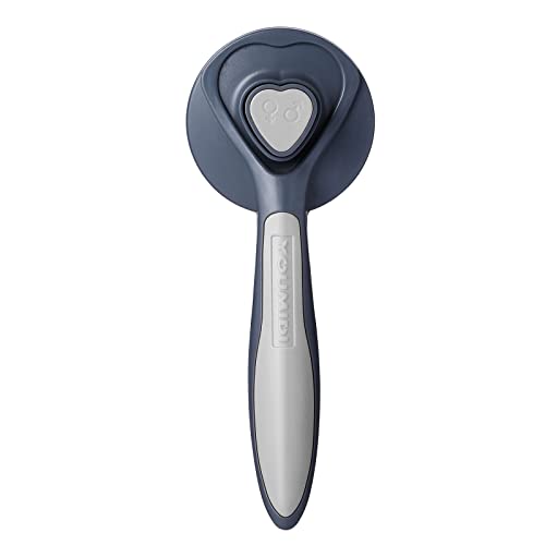 (YOUMIDI) Brush and Cat Brush-Smooth combing brush for short and long hair-Pet shedding combing brush, which can remove loose hair, mats, tangles (Gray)