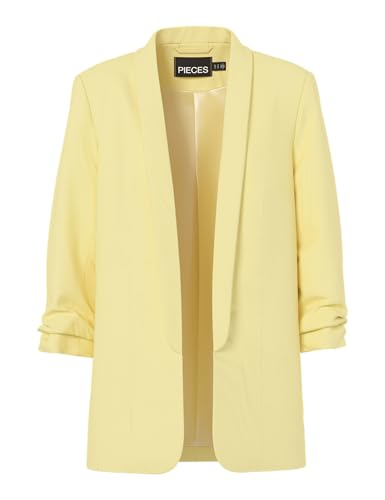 PIECES Pcbosella 3/4 Blazer Noos BC, Plátano Pálido, L Mujeres