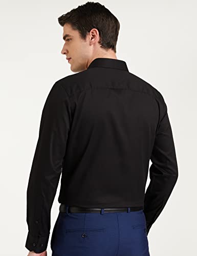 Image of Amazon Brand - Symbol Men's Solid Cotton Slim Fit Formal Shirt | Plain | Full Sleeve