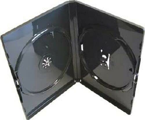 25 x Amaray Branded Double Black DVD Case (Face on Face) 14mm Spine - Image 4