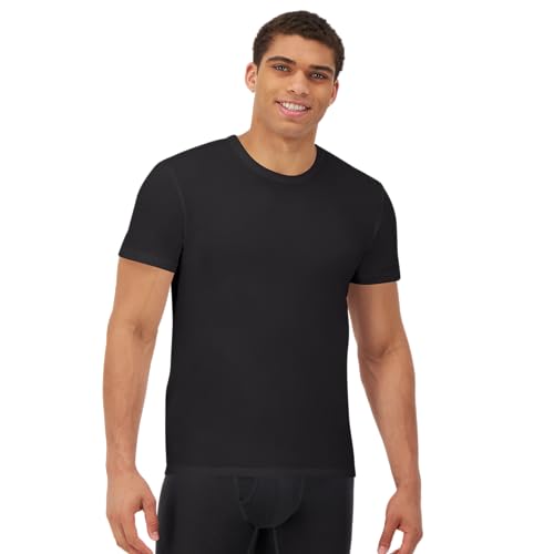 Image of Hanes Men's Ultimate Comfort Fit Cotton Stretch Crewneck Undershirts, Multipack