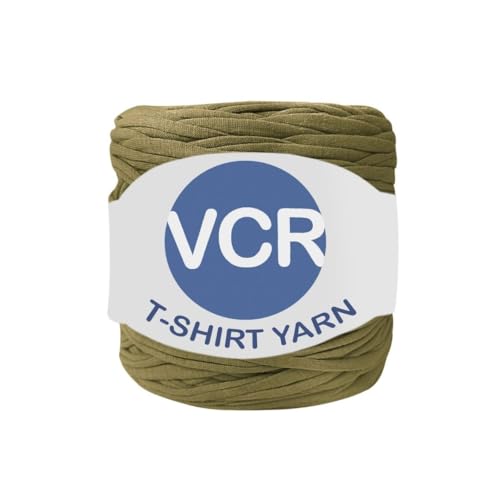 Image of VCR Coffee Brown Big T-Shirt Yarn, 100 Meters Length, Recycled & Fashionable Craft Yarn, Pack of 1, Suitable for Crochet, Knitting & DIY Bags, Baskets, Cushions & Home Decor Projects