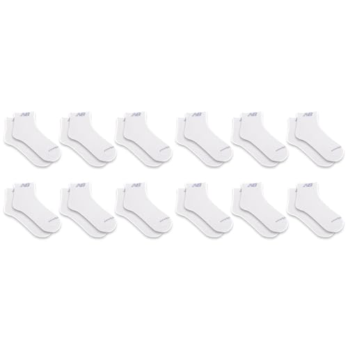 Image of New Balance Unisex Adult Performance Cushioned Low Cut Socks - 6 & 12 Pairs - Moisture Wicking
