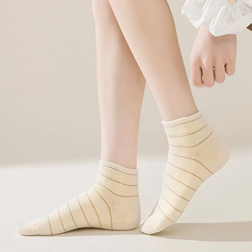 Striped Ankle Socks for Women Cute Summer Fashion Breathable Soft Cotton Athletics Casual Socks Gifts2