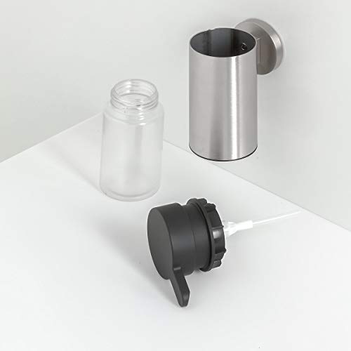Tiger Noon Soap Dispenser Medium, Stainless Steel Brushed, Brushed Stainless Steel, BxHxT: 5,5 x 12,9 x 10,1 cm - Image 2