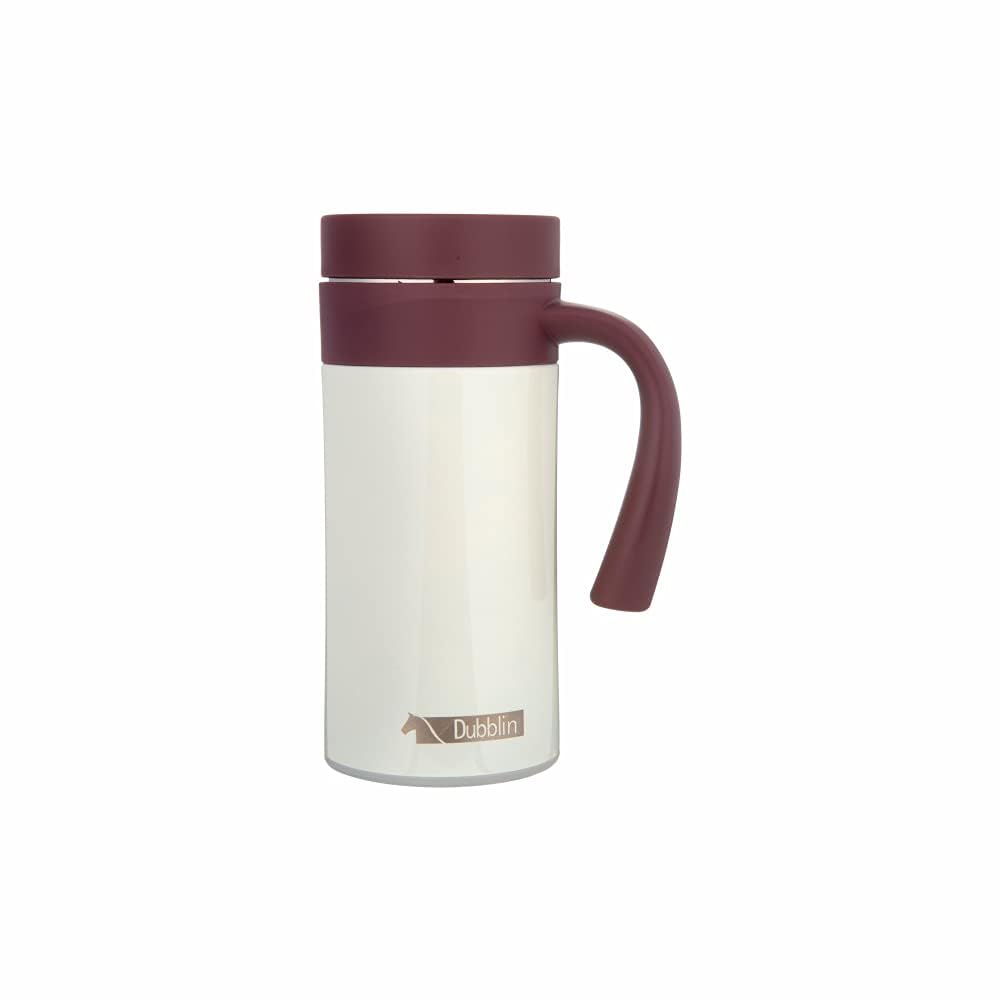 Apsara Kitchenware Freshco Stainless Steel Tea Coffee Mug | Double Wall Vacuum Insulated Travel Mug with Handle Leak Proof Lid | Wide Mouth Tumbler Thermos Flask Keeps Hot 6 Hrs, Cold 12 Hrs | 300ml