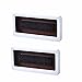 ZXAOYUAN 2 Piezas Impermeable Montaje De Pared Ducha Teléfono Teléfono Baño Teléfono Estante Estante Adhesivo Ducha Caja De Teléfono para Baño Mirror Bañera Cocina-Blanco